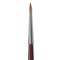 Da Vinci Kolinsky Red Oil Sable Brush - Round, Long Handle, Size 8